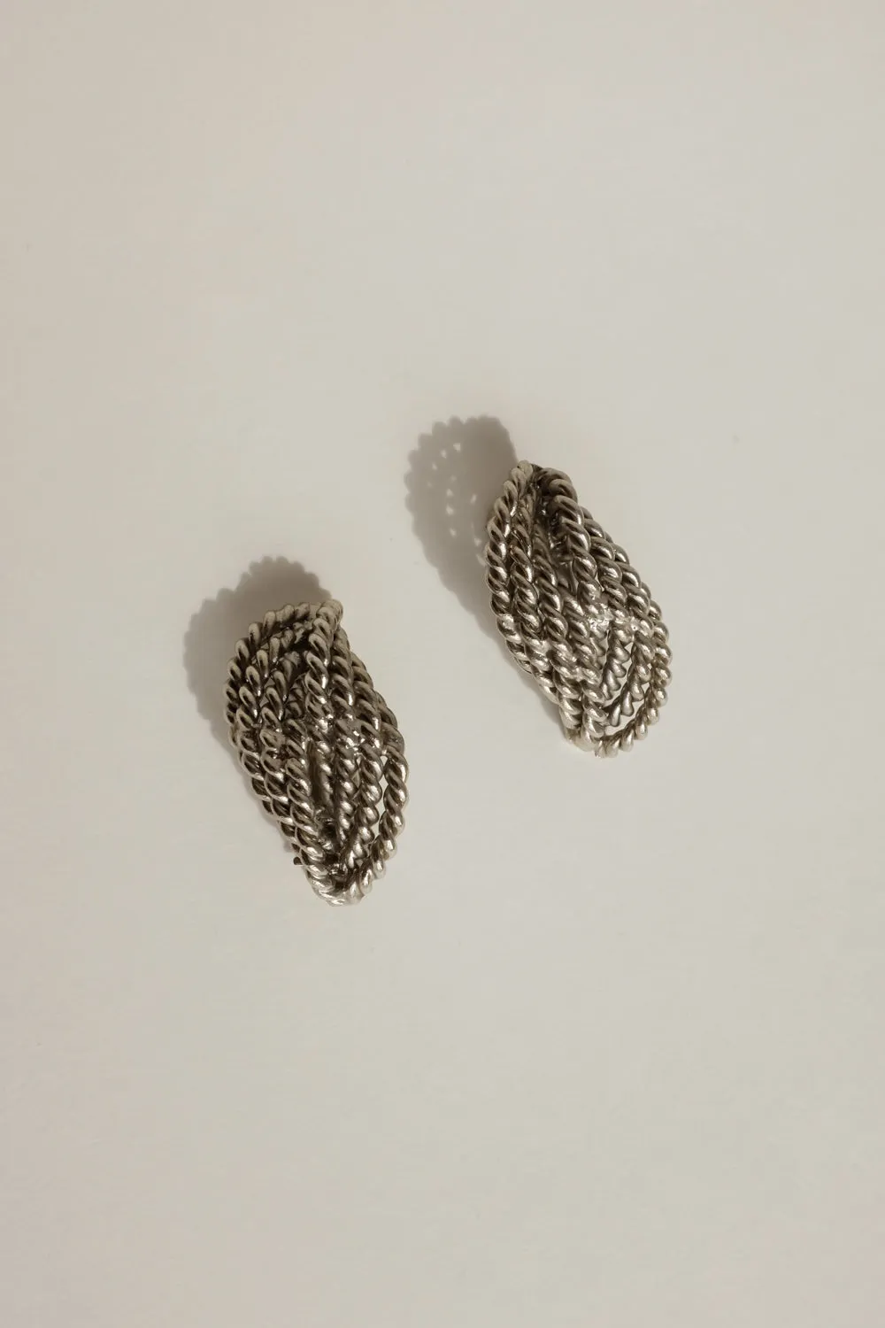 0053_VINTAGE SILVER CHAIN EARRINGS